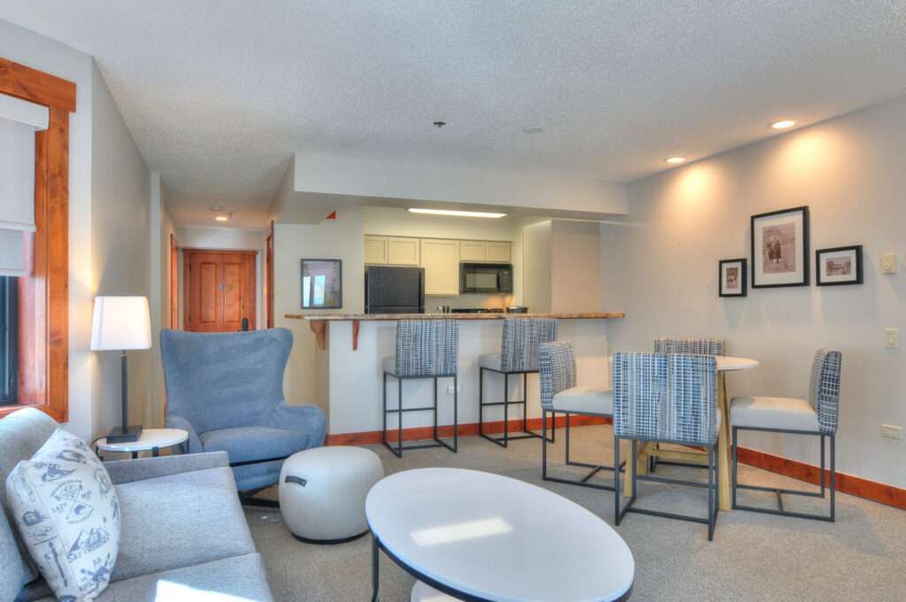 One Bedroom living dining kitchen